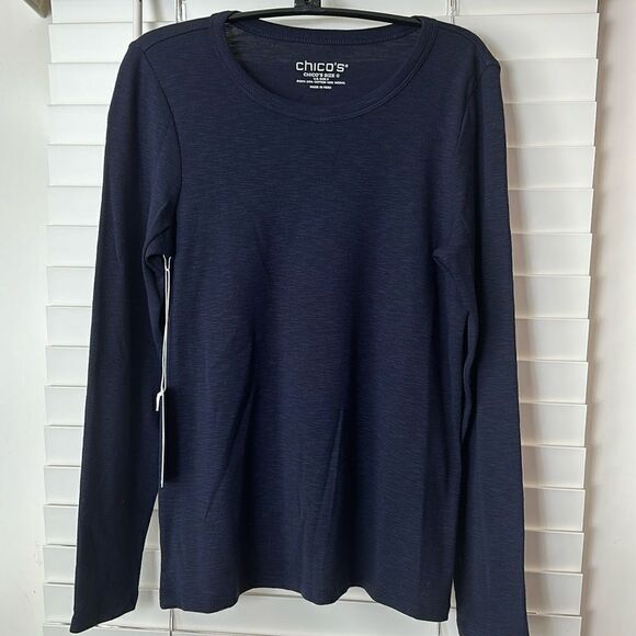 Chico’s PIMA long sleeve top - Picture 1 of 6